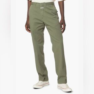 NWT $230 Closed Denim pant nassau straight - olive Green SZ-31 Prima Cotton